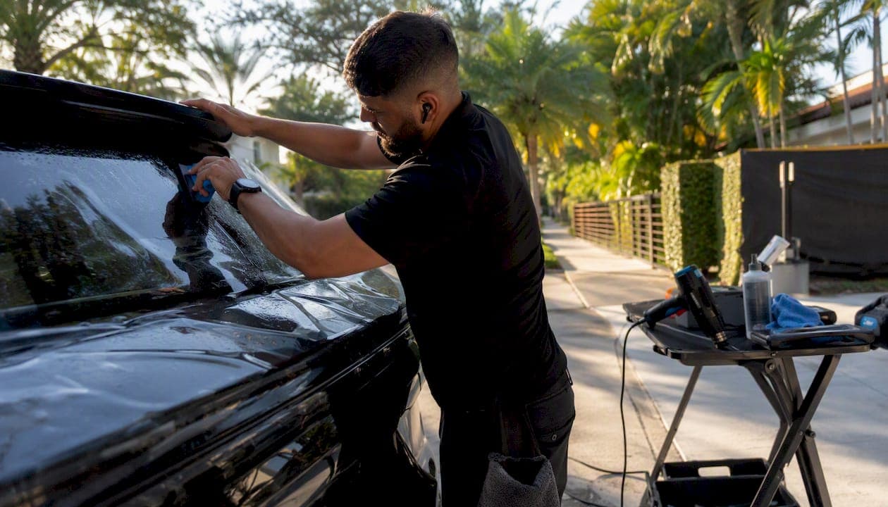 Workflow for Fading Prevention: Miami Mobile Tinting