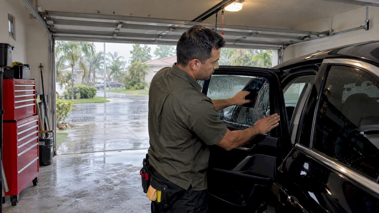 Mobile Tinting in Rain: Can It Be Done in Miami?